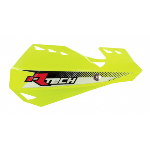 Protège-mains RACETECH Dual jaune fluo