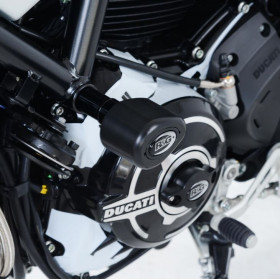 Tampons de protection R&G RACING Aero noir Ducati Scrambler