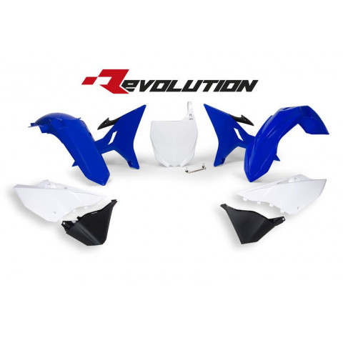 Kit plastiques de rechange RACETECH Revolution bleu/blanc Yamaha YZ125/250