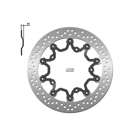 Disque de frein NG 1205 rond fixe Yamaha T-Max 530