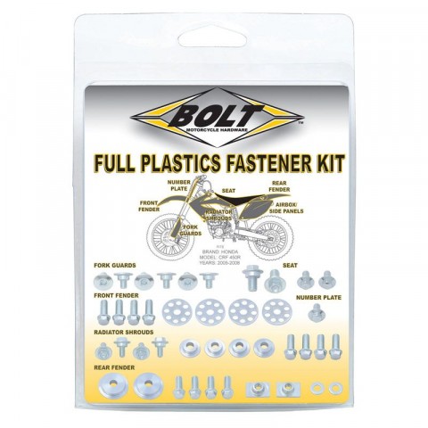 Kit vis plastiques BOLT inox Suzuki RM-Z 250/450