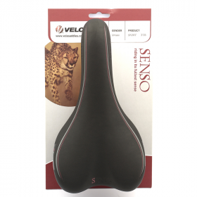 Selle de vélo VELO Sport rails acier. Unisexe. Noir