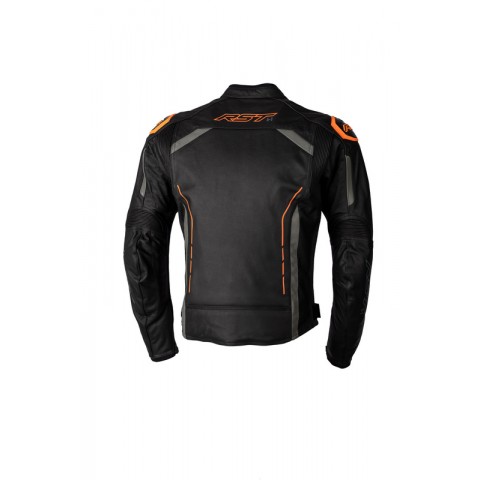 Veste RST S1 CE cuir - noir/gris/vert fluo taille M