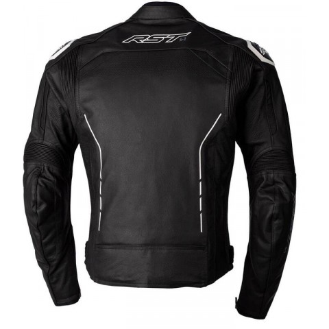 Veste RST S1 CE cuir - noir/noir/blanc taille 4XL