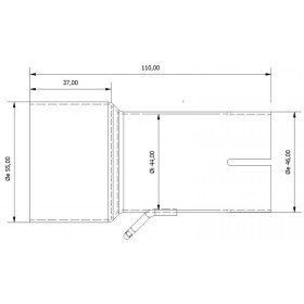 Tube de raccordement MIVV 55  44 mm