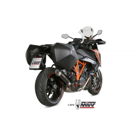 Silencieux MIVV Dakar Slip-On acier inoxydable noir - KTM 1290 Superduke GT