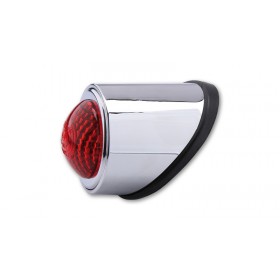 Feu arrière LED SHIN YO Old School TYPE1 chrome verre rouge