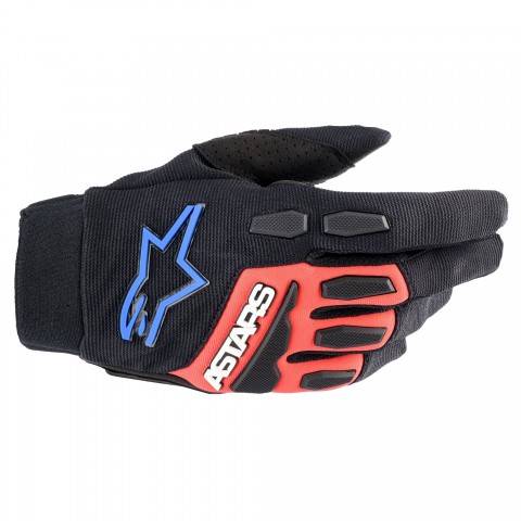 FULL BORE XT GLOVES BLACK BRIGHT RED BLU