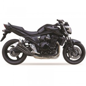 Silencieux IXIL Dual Hyperlow L3XB inox noir / alu - Suzuki GSF-650N