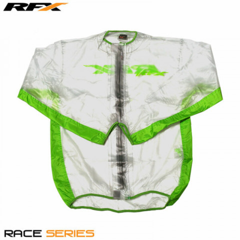 Veste de pluie RFX sport (Transparente/Vert) - taille XL