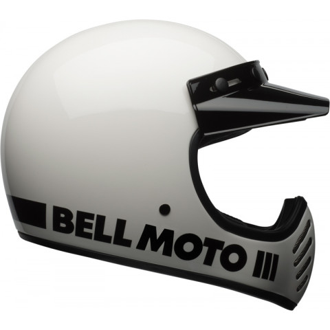 Casque BELL Moto-3 Classic - Blanc brillant