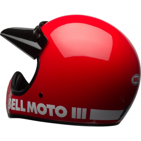 Casque BELL Moto-3 Classic - Rouge brillant