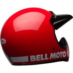 Casque BELL Moto-3 Classic - Rouge brillant