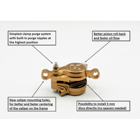 Système de freinage complet BRAKING F.I.R.S.T. avant/arrière - durite kevlar Ø5mm (sans disque)