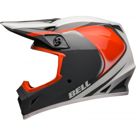 Casque BELL MX-9 Mips - Dart Gloss Charcoal/Orange