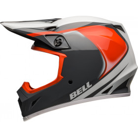 Casque BELL MX-9 Mips - Dart Gloss Charcoal/Orange