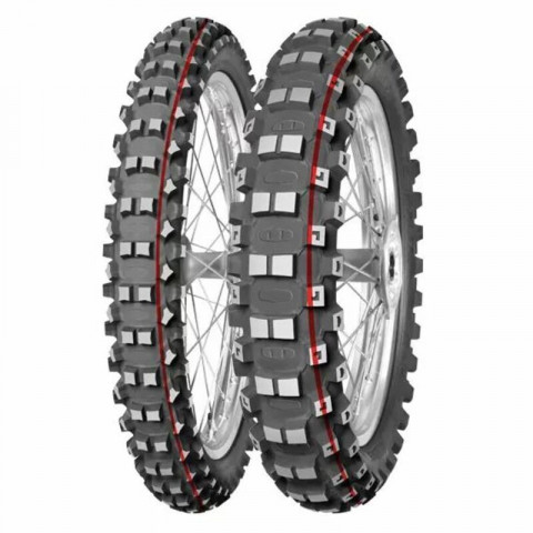 Pneu MITAS TERRA FORCE-MX MH 80/100-21 NHS 51M TT MEDIUM TO HARD RED GREEN