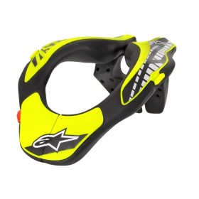 YOUTH NECK SUPPORT BLACK YELLOW FLUO OS