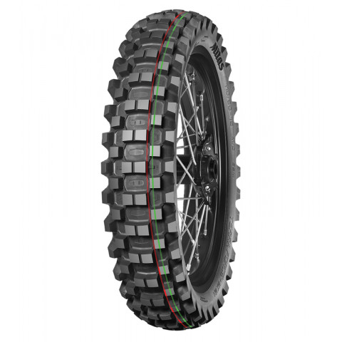 Pneu MITAS TERRA FORCE-MX MH 70/100-10 (2.50-10) 41M TT MEDIUM HARD TERRAIN RED GREEN NHS