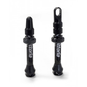 Jeu de 2 valves tubeless VITTORIA Multiway 40mm - Noir aluminium