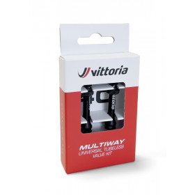 Jeu de 2 valves tubeless VITTORIA Multiway 40mm - Noir aluminium