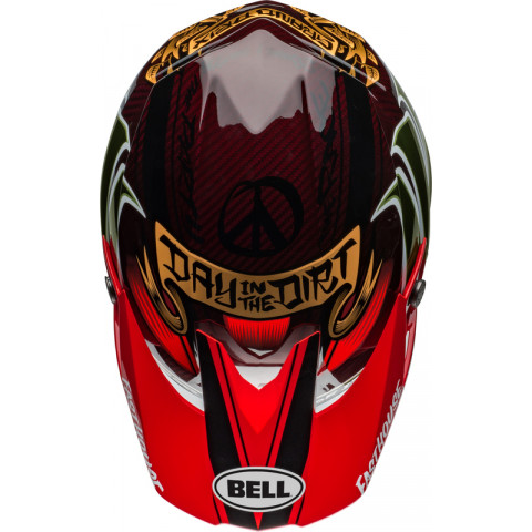 Casque BELL Moto-10 Spherical - Fasthouse DITD 24 Gloss Red/Gold