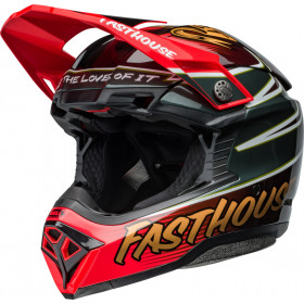 Casque BELL Moto-10 Spherical - Fasthouse DITD 24 Gloss Red/Gold