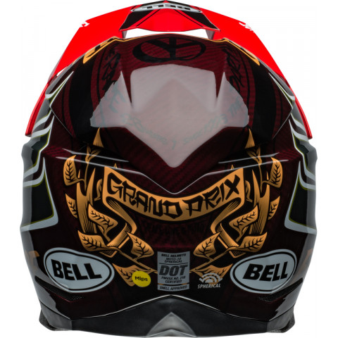 Casque BELL Moto-10 Spherical - Fasthouse DITD 24 Gloss Red/Gold