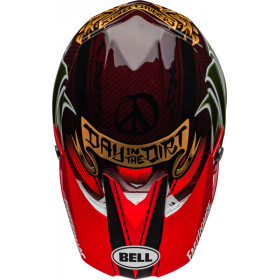 Casque BELL Moto-10 Spherical - Fasthouse DITD 24 Gloss Red/Gold