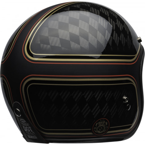 Casque BELL Custom 500 Carbon - RSD Checkmate Matte Gloss Black/Gold