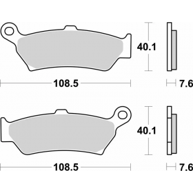 Plaquettes de frein BREMBO Off-Road métal fritté - 07BB43SP