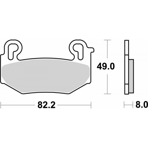 Plaquettes de frein BREMBO Off-Road métal fritté - 07BB42SA