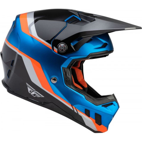 Casque FLY RACING Formula CC Driver Bleu/Orange/Noir XS