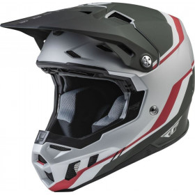 Casque FLY RACING Formula CC Driver Silver/Rouge/Blanc M