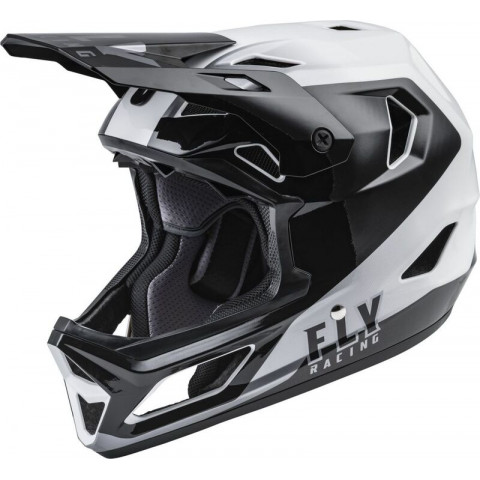 Casque FLY RACING Rayce Noir/Blanc Enfant M