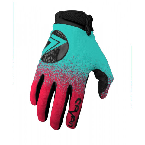 Gants SEVEN Annex 7 DOT junior - rouge fluo/bleu