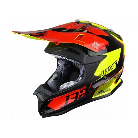 CASQUE JUST1 J32PRO KICK BLACK/RED/YELLO