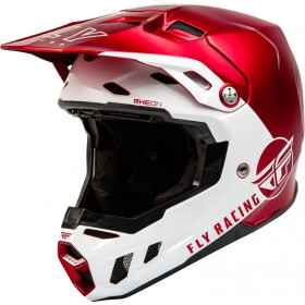 Casque FLY RACING Formula CC Centrum - rouge Metallic/blanc