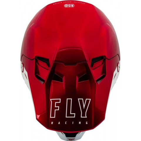 Casque FLY RACING Formula CC Centrum - rouge Metallic/blanc