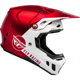 Casque FLY RACING Formula CC Centrum - rouge Metallic/blanc