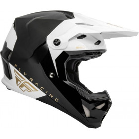 Casque FLY RACING Formula CP Slant - noir/blanc/Gold