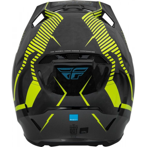 Casque FLY RACING Formula Carbon Tracer - jaune fluo/noir