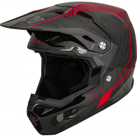 Casque FLY RACING Formula Carbon Tracer - rouge/noir