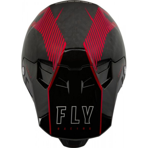 Casque FLY RACING Formula Carbon Tracer - rouge/noir