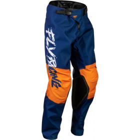 Pantalon FLY RACING Kinetic Khaos Blanc/Navy/Orange Enfant