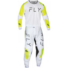 Pantalon FLY RACING Evolution DST - blanc/Hi-Vis