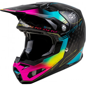 Casque FLY RACING Formula Smart Carbon Legacy - noir/Electric Blue/fuschia