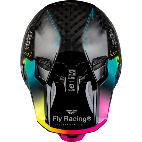 Casque FLY RACING Formula Smart Carbon Legacy - noir/Electric Blue/fuschia