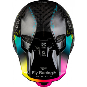 Casque FLY RACING Formula Smart Carbon Legacy - noir/Electric Blue/fuschia