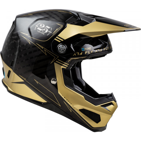 Casque FLY RACING Formula Smart Carbon Legacy - noir/or